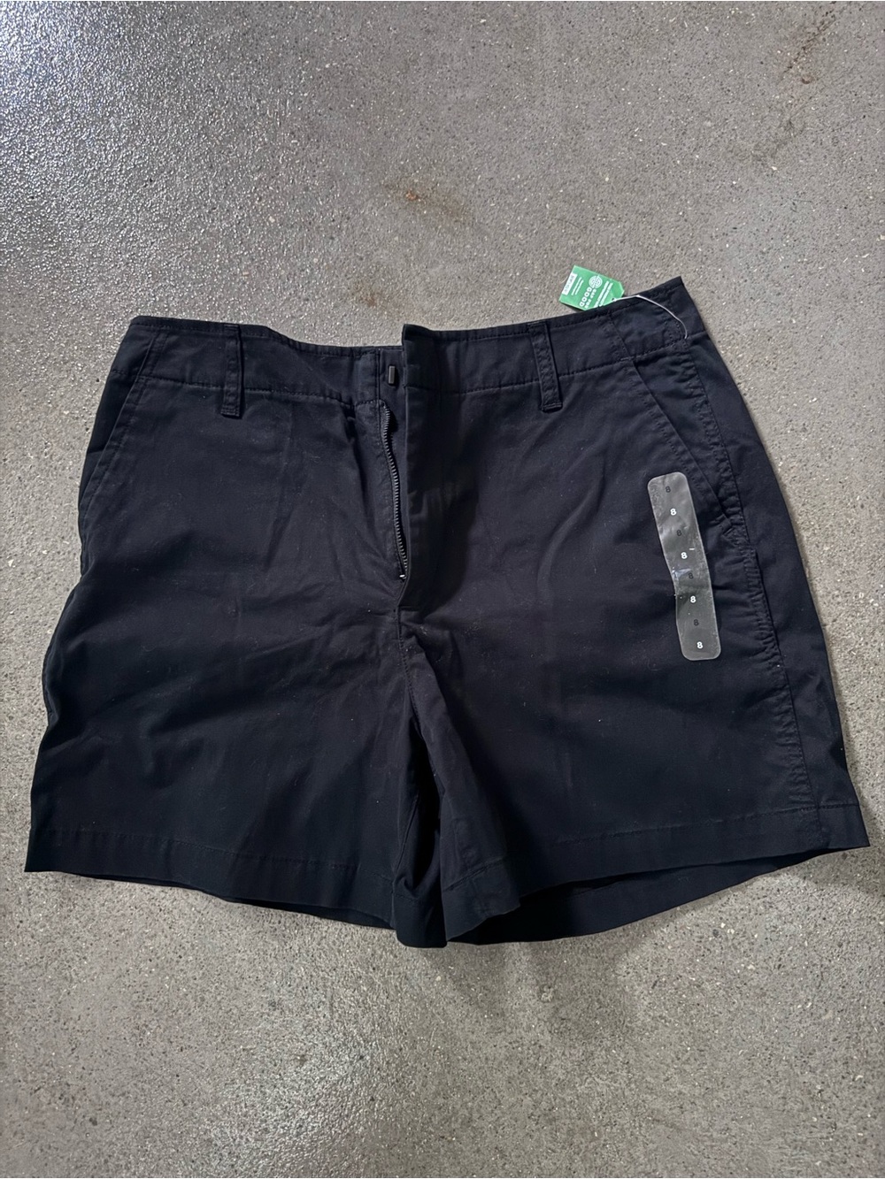Gap Factory Downtown Black Women's Khaki Shorts size 8